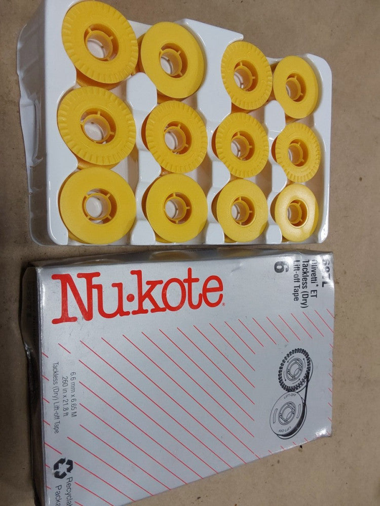Nu-kote Model 69TL Lift-Off Tapes, Pack Of 6 New Free Shipping..F120