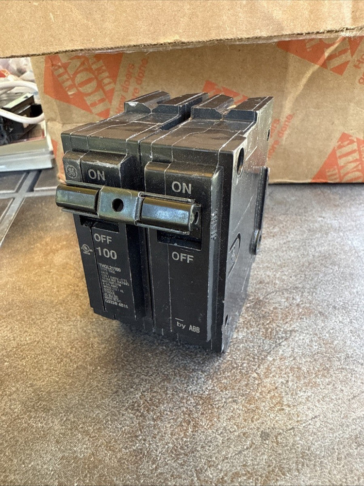 GE Thick Series THQL21100 2-Pole 100A 240V Circuit Breaker