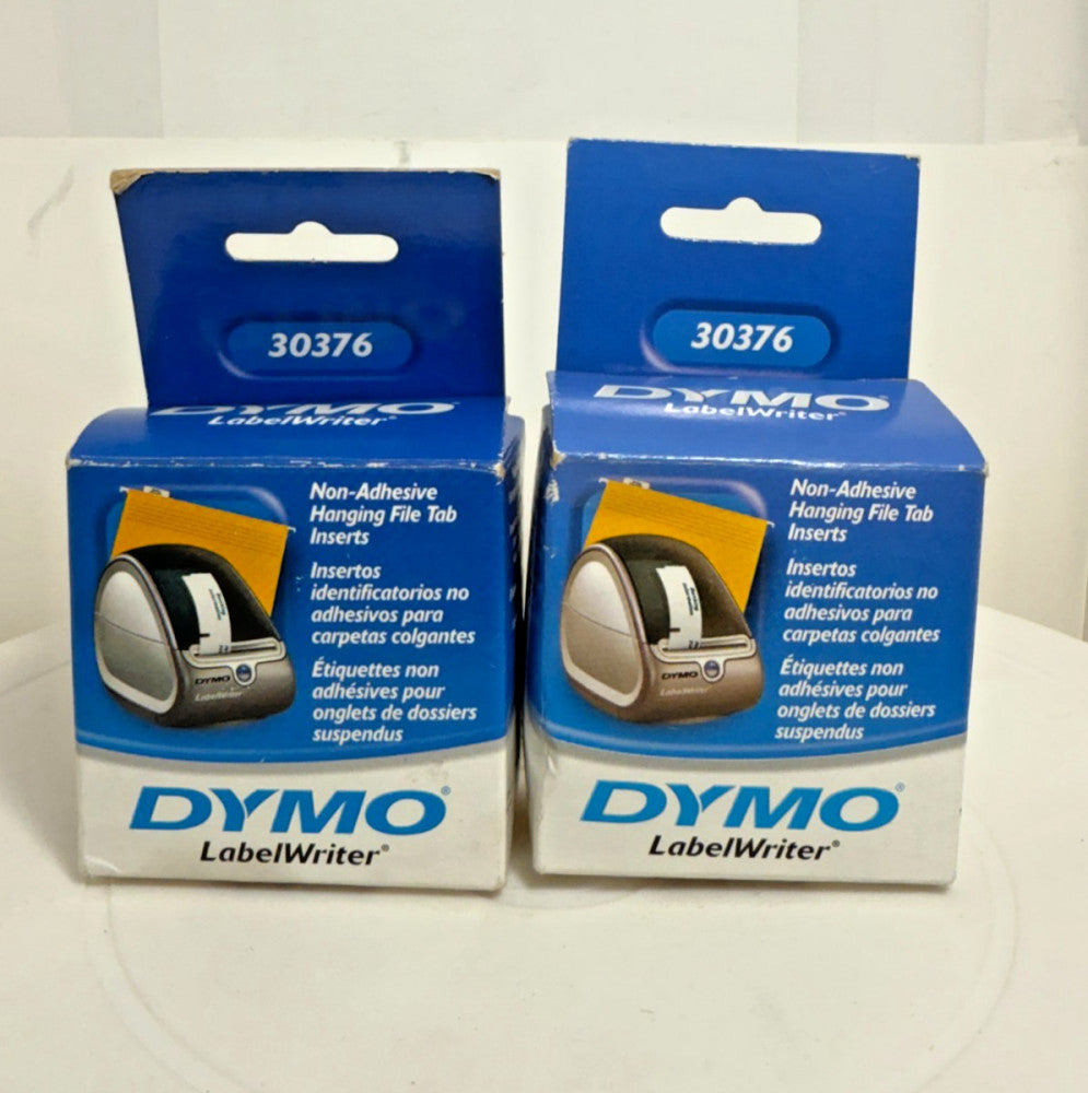 (Lot of 2) DYMO 30376 Non-Adhesive Hanging File Tab Inserts for LabelWriter 330