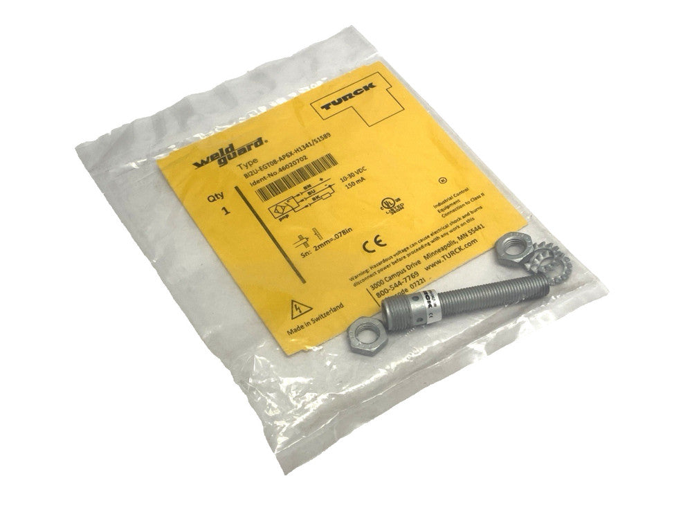Turck B12U-EGT08-AP6X-H1341/S1589 Weld Guard Proximity Sensor 46020702