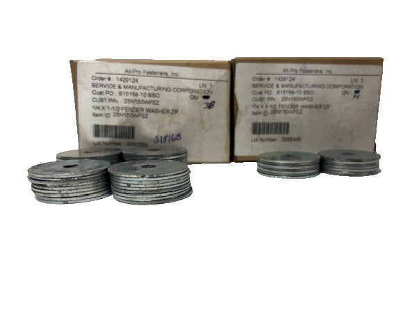 1/4X1 1/2 FENDER WASHER ZP 25N150WFEZ