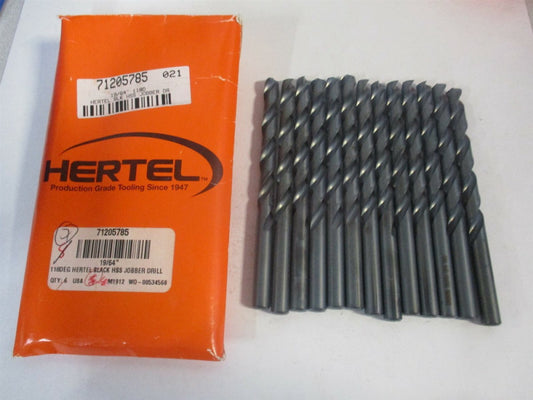 (71205785) 19/64 x 3-1/16 x 4-3/8" OAL 118° HSS Spiral Jobber Drill - Pack of 13