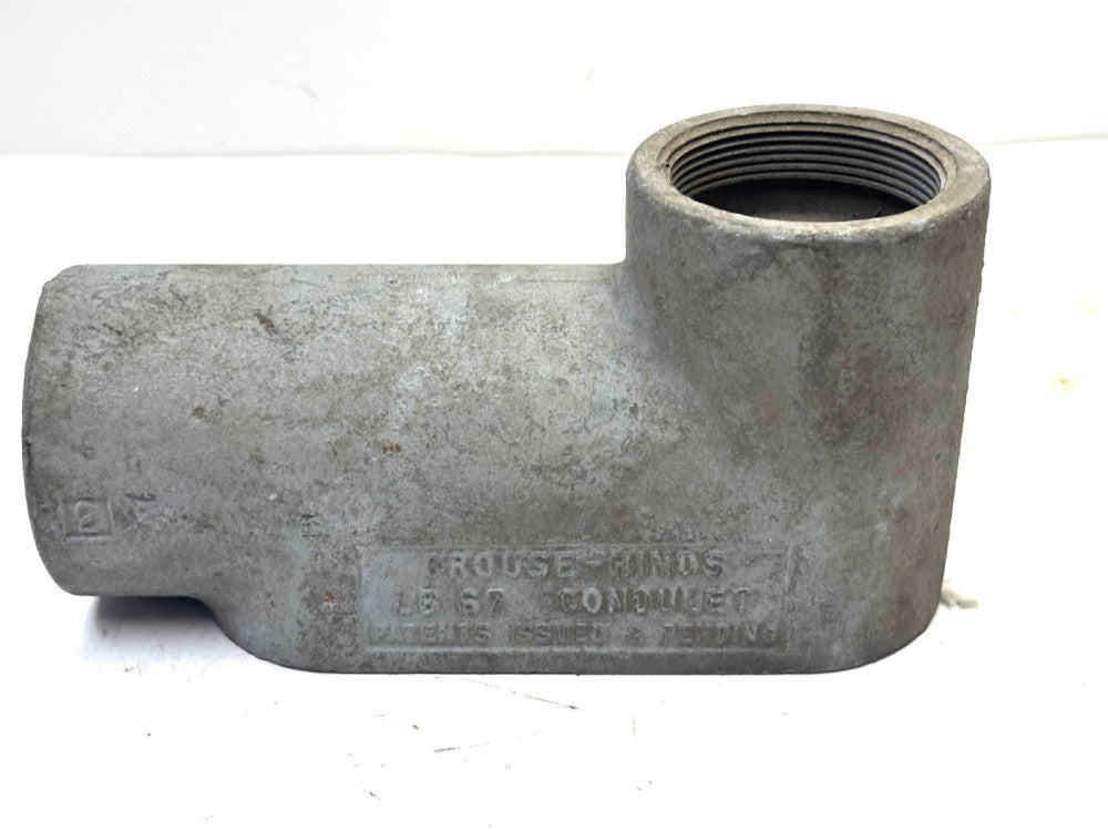 CROUSE HINDS LB 67 CONDULET CONDUIT BODY 2"