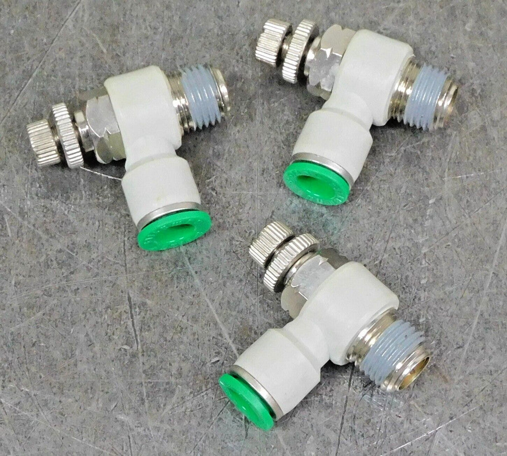 Numatics INP136C516021 Flow Control Knob 5/16 in. DIA 1/4 in. NPT Lot of Three 3