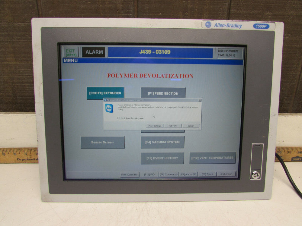 ALLEN BRADLEY 1500P 6181P-15NPXPX COMPUTER INTEGRATED DISPLAY NICE USED TAKEOUT 