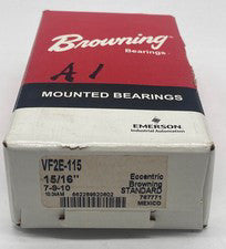 Browning VF2E-115 Eccentric Flange-Mounted Bearing, Bore 15/16" 