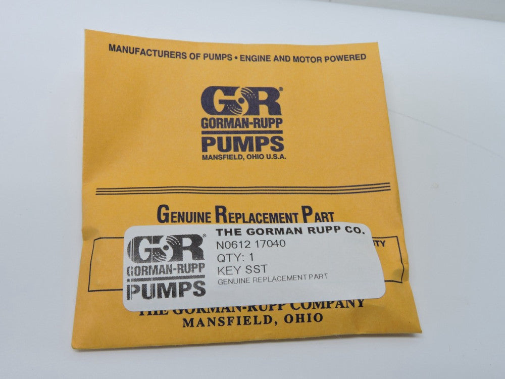 Gorman-Rupp N0612 17040 – Key SST - Genuine NEW!