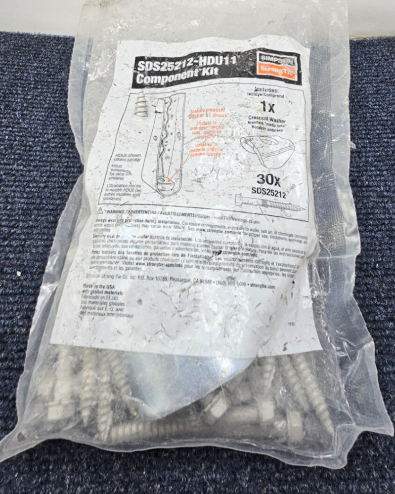 Simpson Strong-Tie SDS25212-HDU11 Component Assemby Screws & Crescent Washer