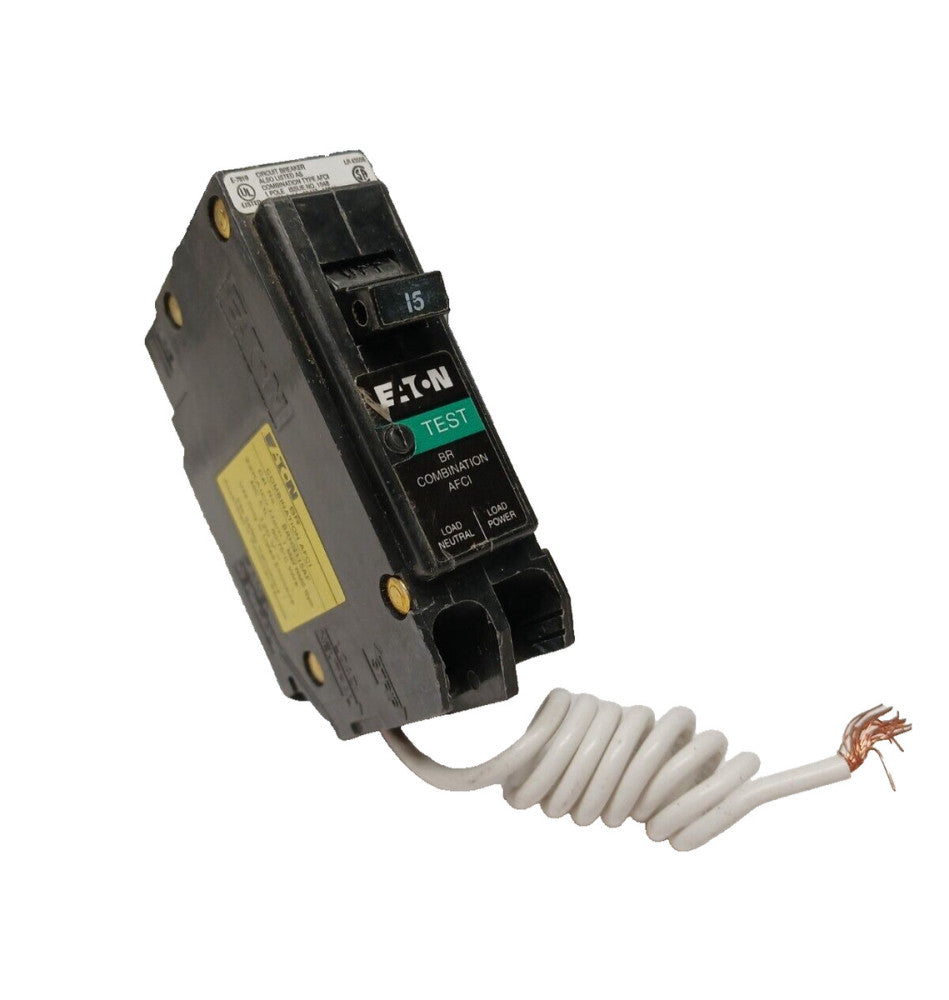 EATON 15 AMP COMBINATION AFCI CIRCUIT BREAKER 120 VAC 1 POLE  BRHN115AF