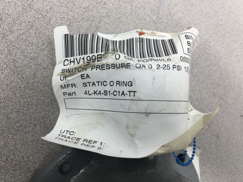 NEW NO BOX SOR 2-25 PSI PRESSURE SWITCH 4L-K4-S1-C1A-TT