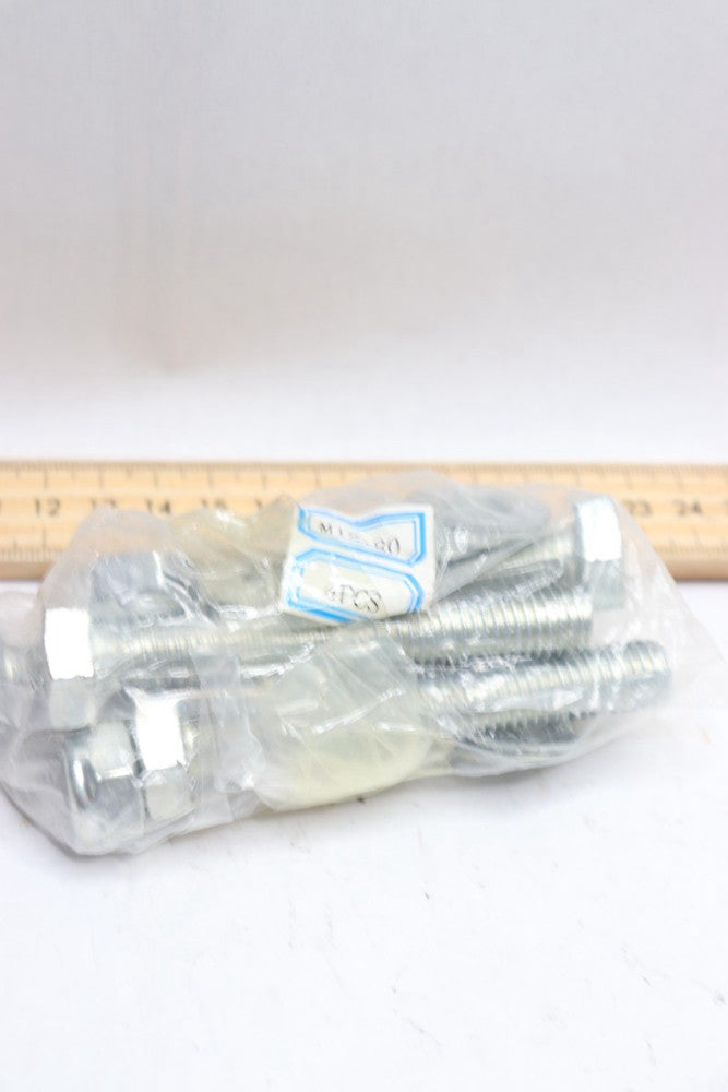 (4-Pk) Nuts Washer and Bolt M12 x 80 