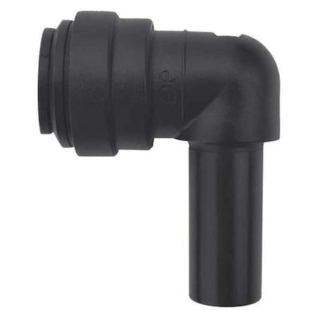 John Guest Pp221616e Push-Fit Elbow Fitting, 1/2 In Tube Size, Polypropylene,