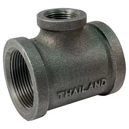 Zoro Select 783Y61 Reducing Tee Reducing Tee, 1-1/2" X 1/2" Pipe, Fnpt,