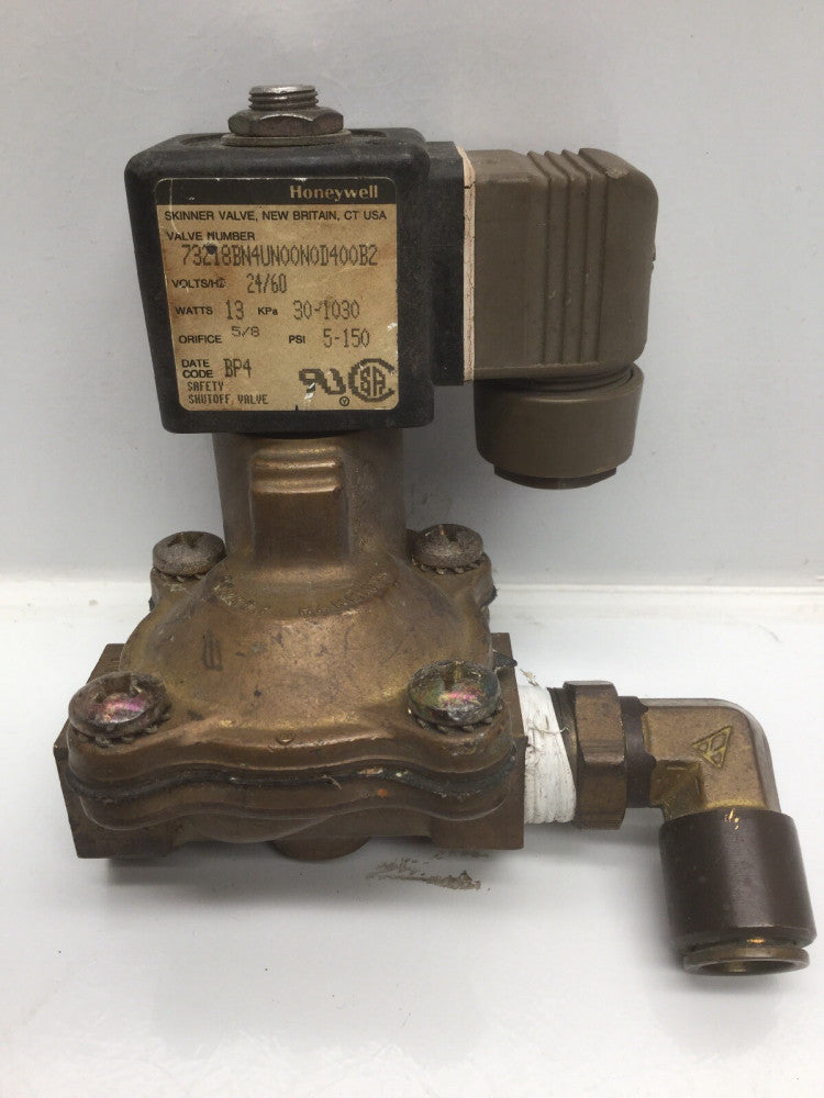 Honeywell 73218BN4UN00N0D400B2 Skinner Valve 24V/60Hz, 13W, 30-1030KPa 5/8 Orfc