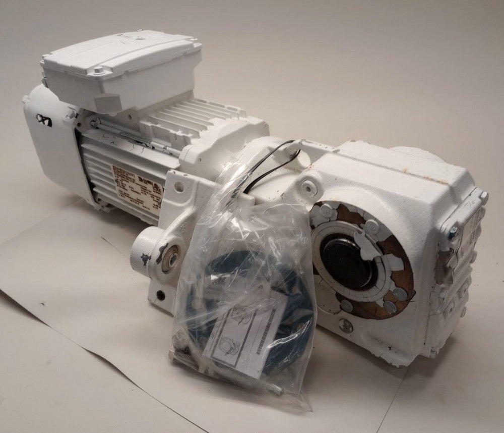 SEW Eurodrive KA37/T DRN80M4/BE1HR x 44.46 Used Gear Motor 3ph Ratio 44.46:1