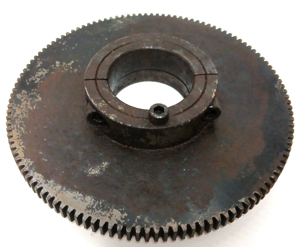 SPUR GEAR WITH CLAMPING HUB 120 TEETH LARGE DIA 6" HUB DIA 1-3/4"