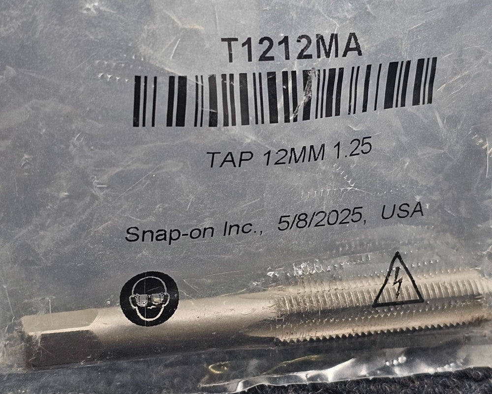 SNAP-ON T1212MA: TAP 12MM 1.25 Thread Tap Right Hand