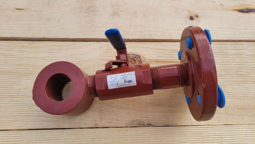 NOS Jogler 1" Ball Valve Assembly w/ Flange TFE 800 WOG
