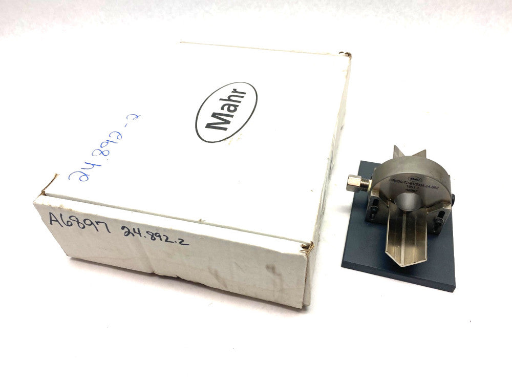 Mahr DR050-T2-BV2XM-24.892 Dimensionair 2-Jet Air Ring Gauge A6897 w/ Base Plate
