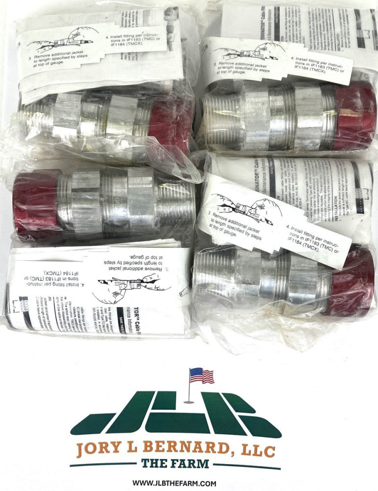 COOPER, CROUSE-HINDS, TMCX3112, LOT OF 4, TERMINATOR CABLE FITTING, SEALED, NEW