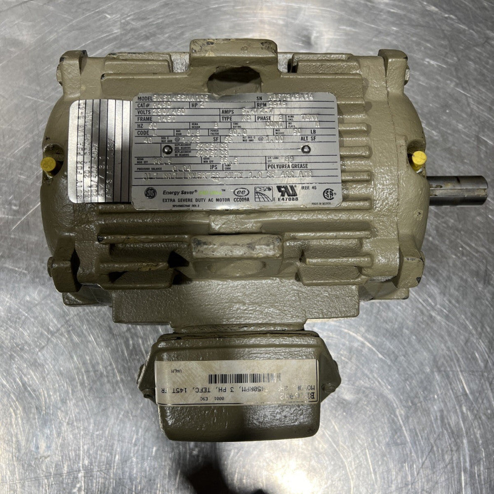 General Electric Ge 5KS145SAA105 Ac Motor 145t 3ph 2hp 3515rpm 230/460v-ac NOS