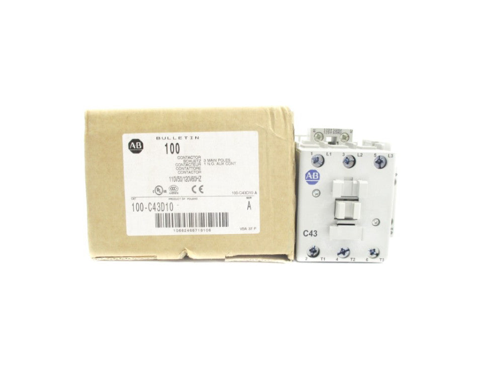 ALLEN BRADLEY 100-C43D10 SER. A 110/120V 85A (BR/WH) NSMP