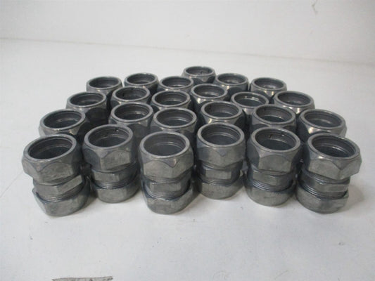 (5XC10) 3/4x1-25/32 Zinc Compression Coupling For Use With EMT Conduit - Qty 24 
