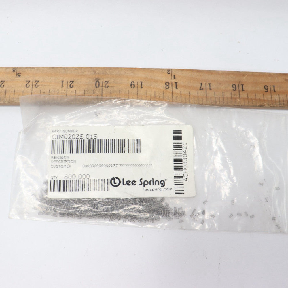 (800-Pk) Lee Spring Helical Compression Spring 0.0710" OD CIM020ZS 01S