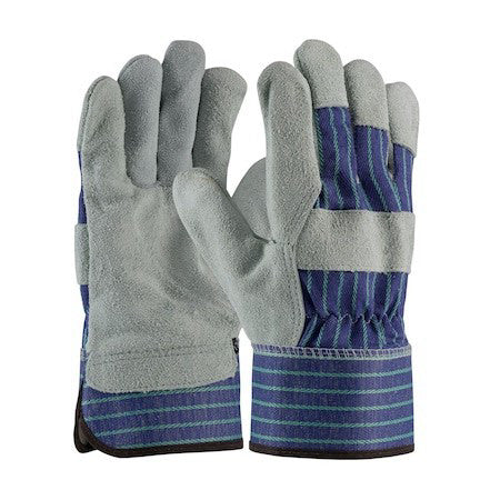 Pip 82-7563/Xl Leather Palm Gloves, Cowhide, Safety Cuff, Wing Thumb, Full