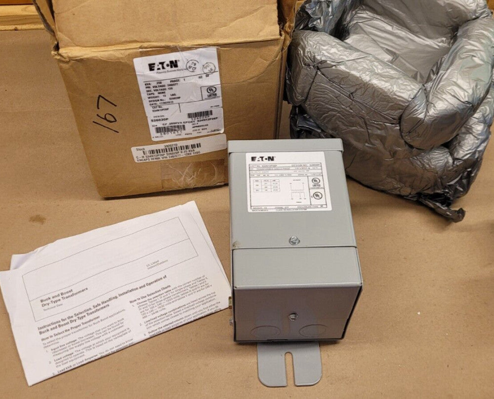 Eaton / Cutler-Hammer S34N12P26P Buck and Boost Dry Type Transformer 1PH 240/277