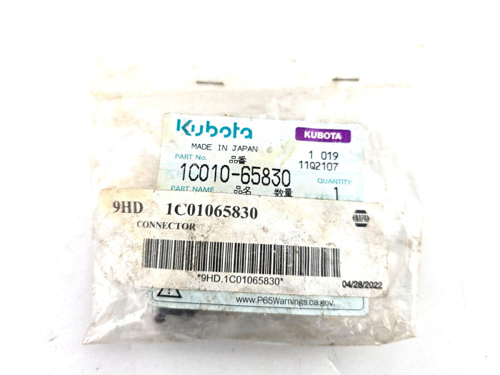 Genuine Kubota  1C010-65830 Diesel Connector Coupler D1005 D1105 D1305 D1703 D90