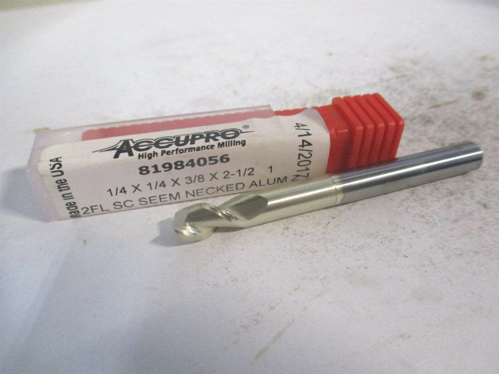 (25025006N18C5) 1/4 x 3/8" x 1/4" x 2-1/2" OAL Solid Carbide 2Fl Square End Mill