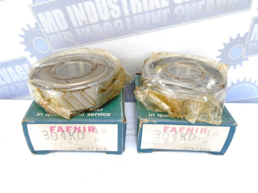 (Lot of 2) Fafnir - 304KD - Single Shield Radial Bearing - 20MM Bore - (NIB)