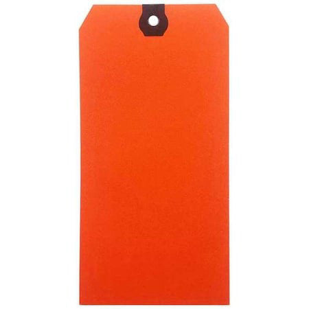 Zoro Select 61Kt73 Blank Shipping Tag,Paper,Orange,Pk1000