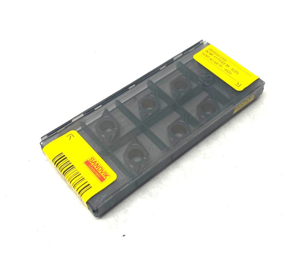 Sandvik DCMT 11 T3 02-PF 4325 CoroTurn® 107 Insert for Turning 6433963 PKG OF 10