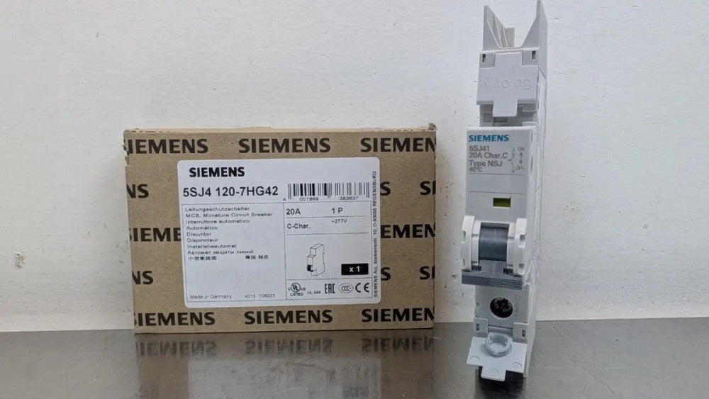 Siemens 5SJ4120-7HG42 Miniature Circuit Breaker 230VAC 20A