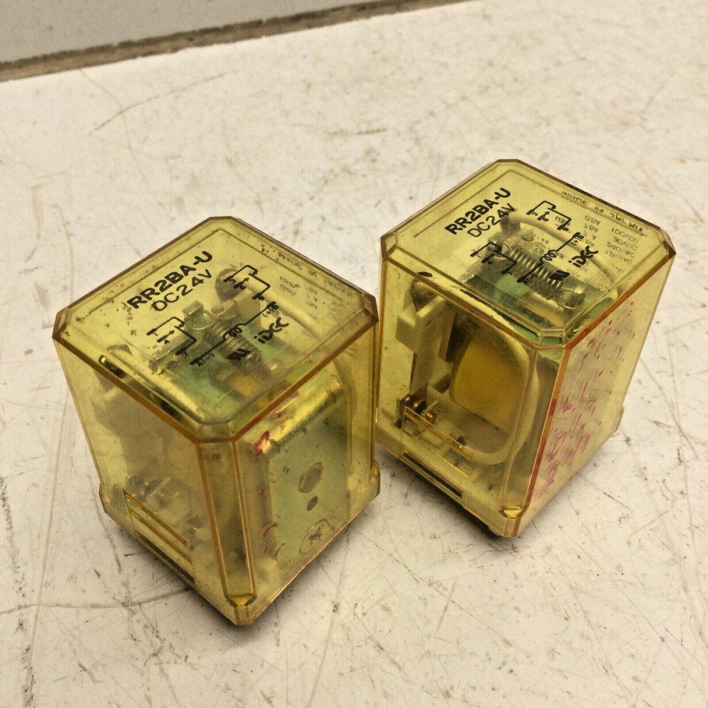 IDEC RR2BA-U RELAY DC24V, 7.5A - 10A, 120 - 240VAC, 30VDC (LOT of 2)