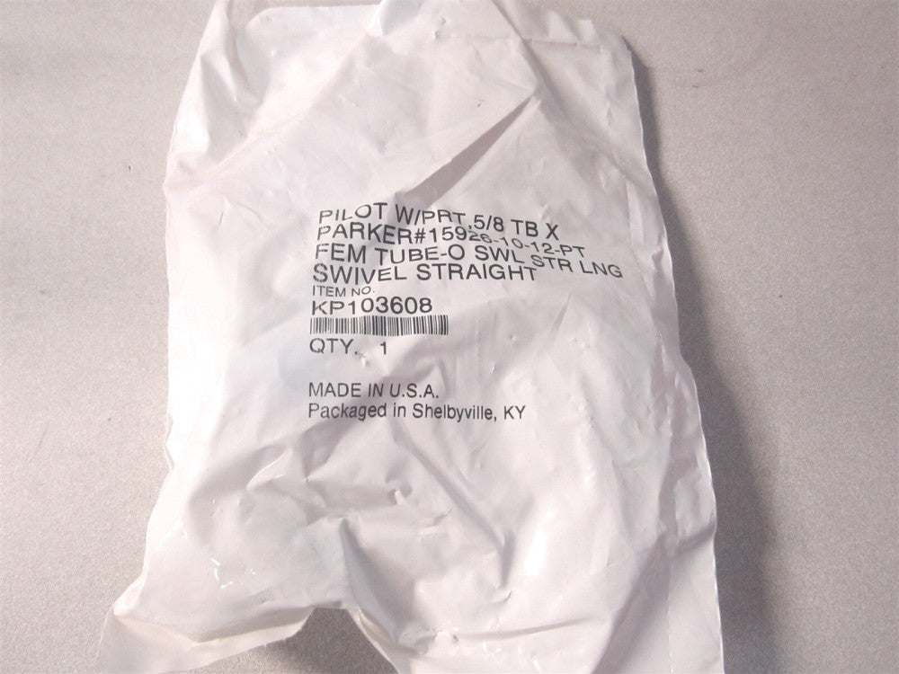 Parker (15926-10-12-PT) 7/8-14 Crimp Hydraulic Hose Fitting w/ Low Pressure Port