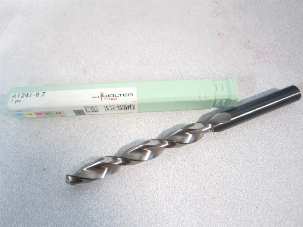 Walter-Titex (5060645) 9.70 mm x 5-1/4 OAL 130 deg Point Cobalt Jobber Drill Bit