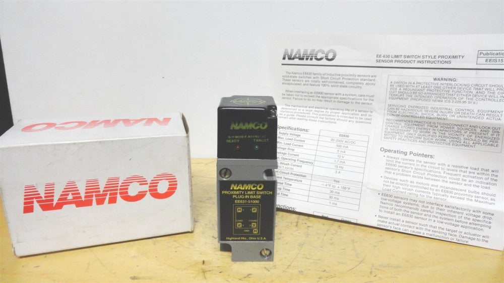 NAMCO - PROXIMITY LIMITING SWITCH - PART NUMBER: EE630-54510 - NEW in the BOX