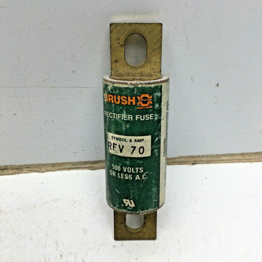 BRUSH RELIANCE FUSE RFV 70 Rectifier Fuse 70 Amp 500VAC RFV70