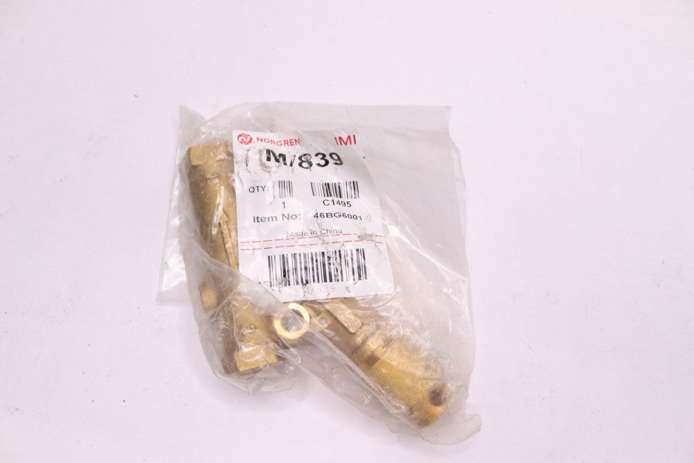 Norgren High Pressure Throttle Check Valve Brass 46BG6001