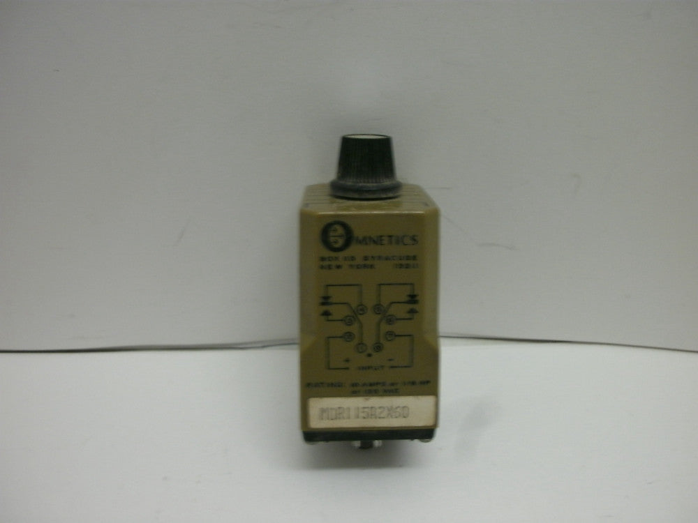 OMNETICS MDR115A2X60 TIME DELAY RELAY 10 AMPS OR 1/6 HP AT 120 VAC 8 -PIN SECOND