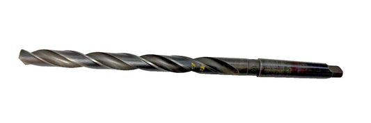 #2 MORSE TAPER SHANK 21/32" DRILL BIT, HSS, SPIRAL 2 FLUTE, OAL 11-7/8"