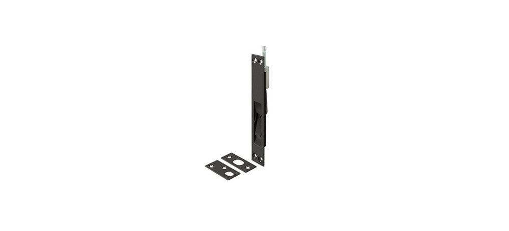 12", 18", 24" and 39" Extension Flush Bolt, Solid Brass in Oil-rubbed Bronze