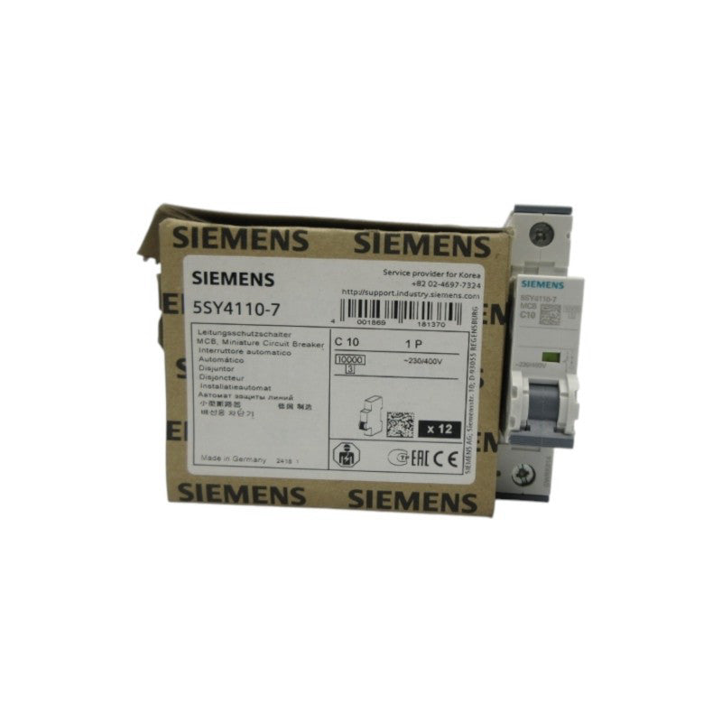 SIEMENS 5SY4110-7 230/400V 10A (PKG OF 12) NSMP