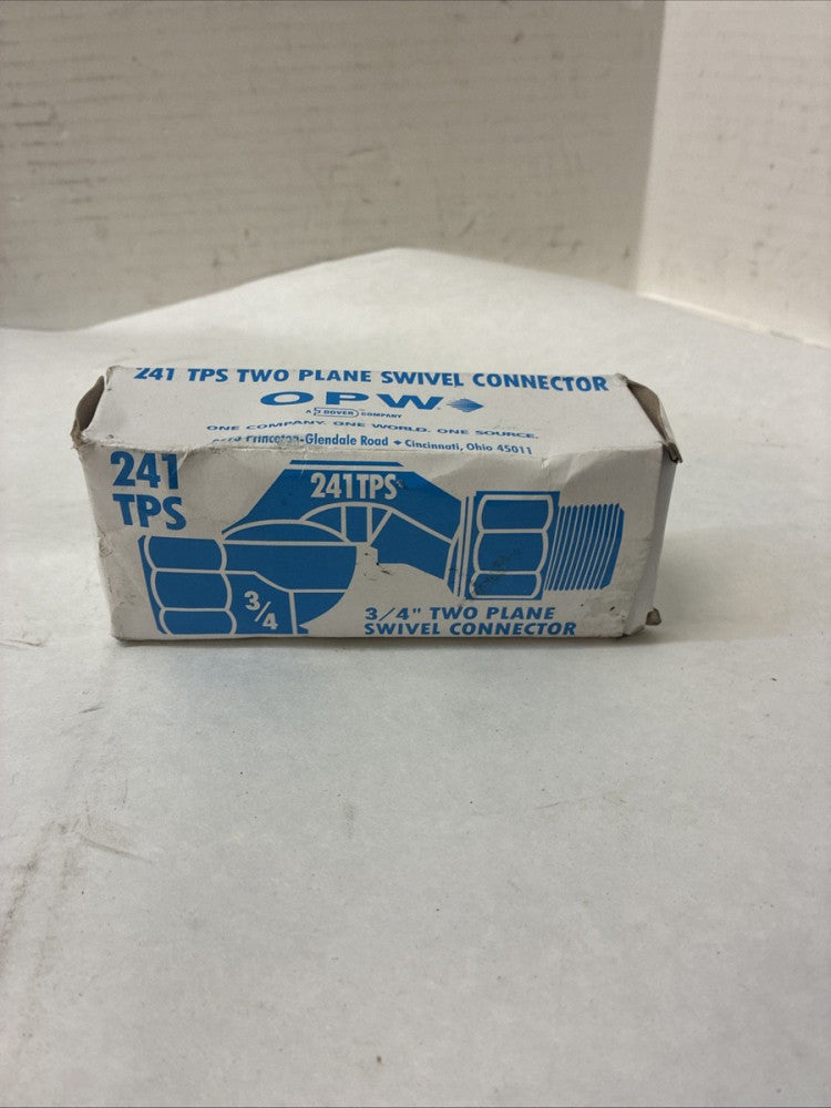 241TPS 0241 3/4" Hose Two Plane Swivel Connector For Flammable Liquids 08/25