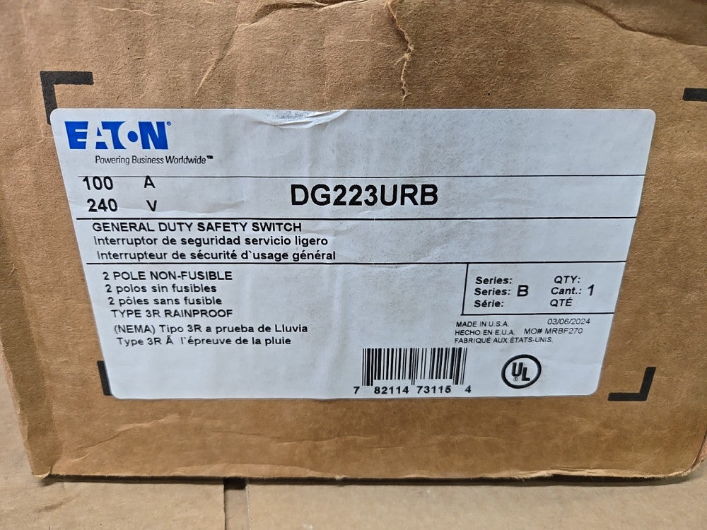 EATON CORPORATION DG223URB  NEW IN BOX