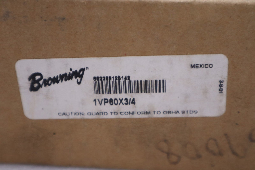 NEW BROWNING 1VP60X3/4 / 1VP60X34 PULLEY SINGLE GROOVE STOCK H696A