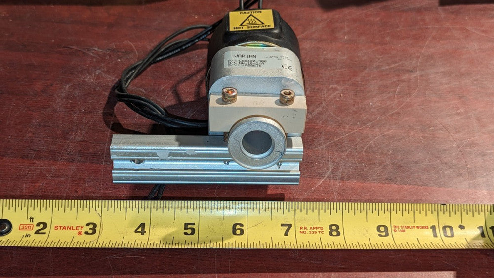 Varian NW-16-D/A Valve L99420-306 w 24V Actuator & Mounting Rail